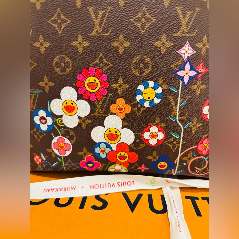 ***SOLD *** Louis Vuitton x Murakami 2025 Superflat Neverfull MM Bag- NWT - Picture 10 of 16